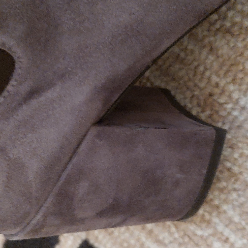 Stuart Weitzman Grey Suede Boot, Size 9 - image 6